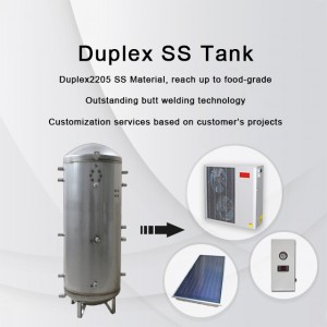 Duplex stainless steel inner tank