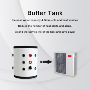 Wall-mounted buffer tank